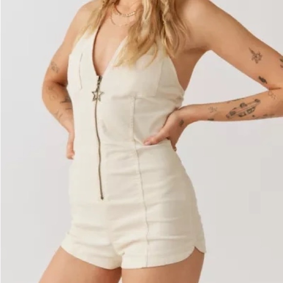 Urban Outfitters Pants - Urban Outfitters Cory Corduroy Halter Romper